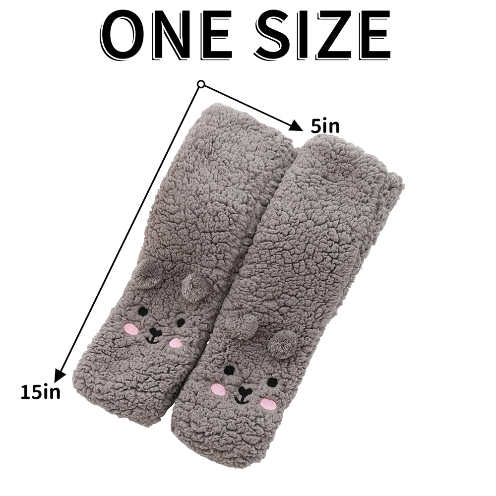 Plush Fuzzy Warm Floor Socks - White