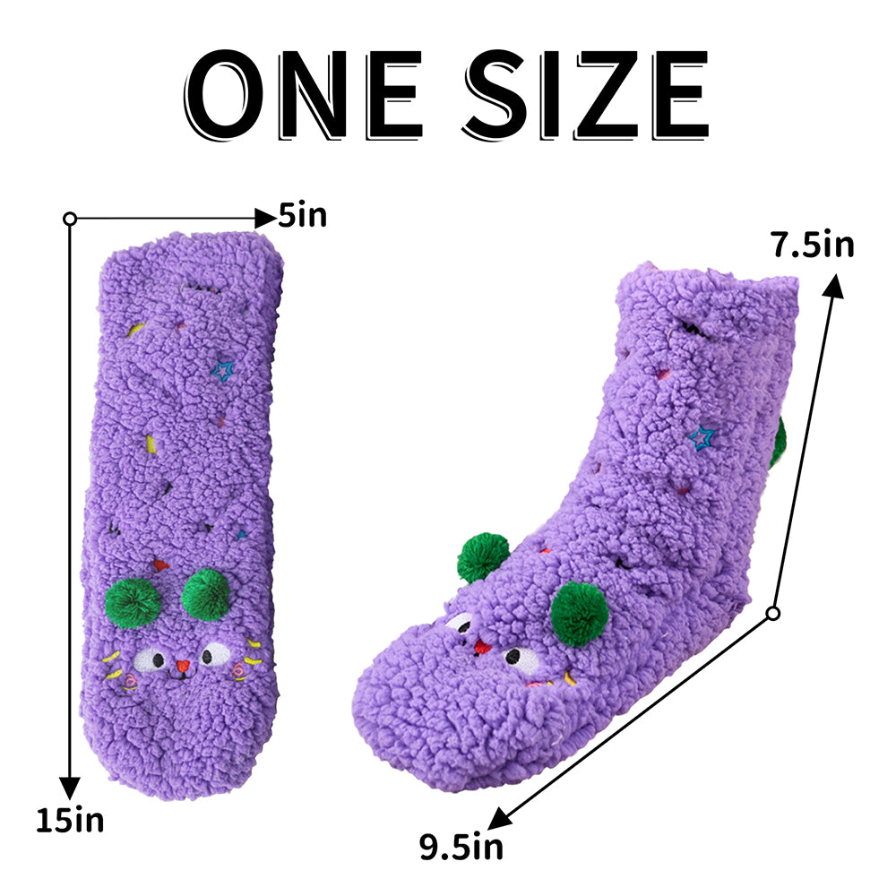 Plush Fuzzy Warm Floor Socks - Pink