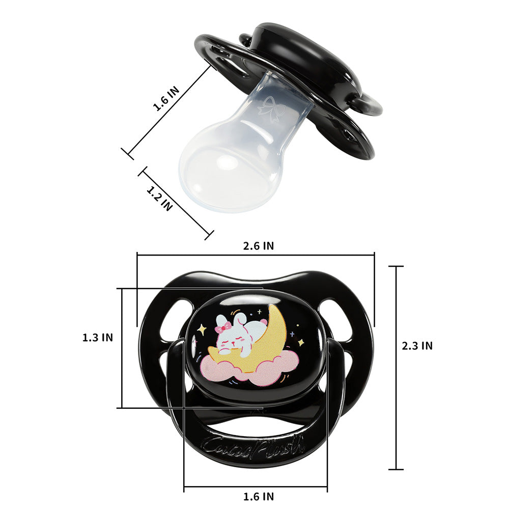 Adult Sized Pacifier- Moon Bunny