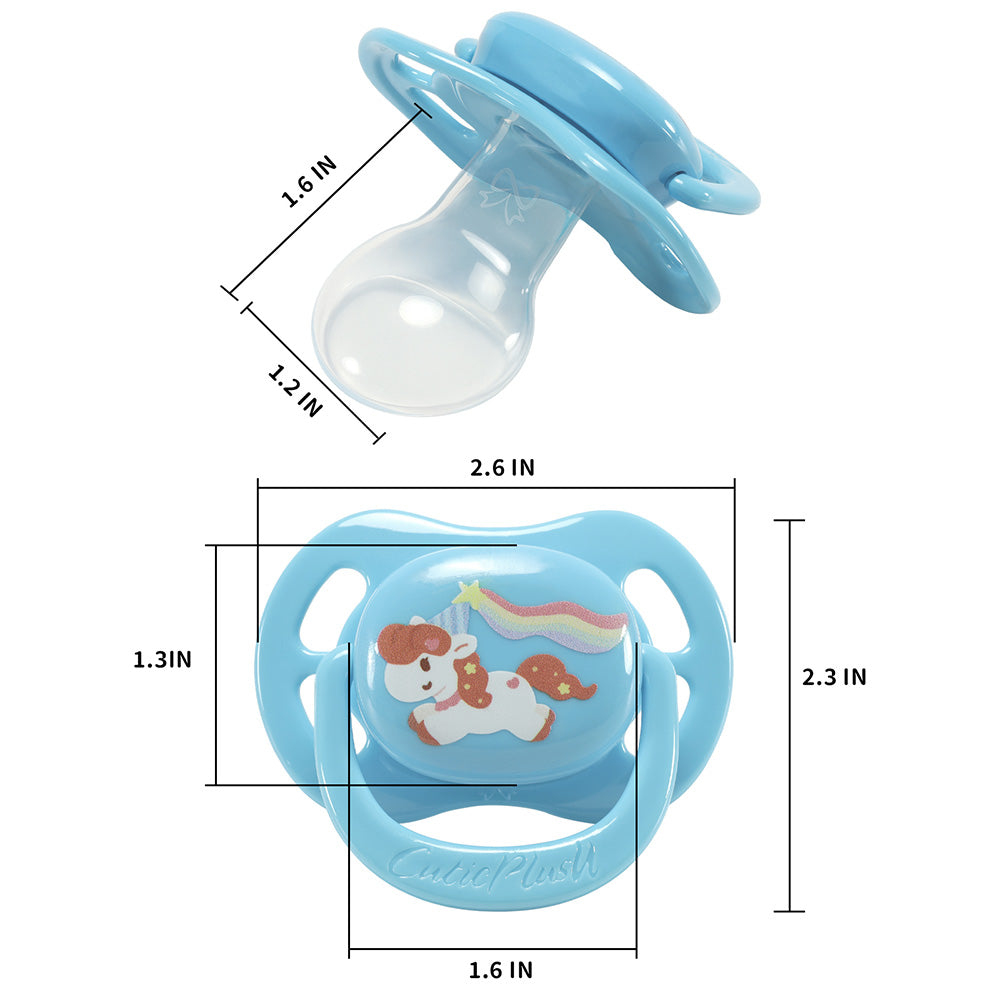 Adult Sized Pacifier- Rainbow Horse