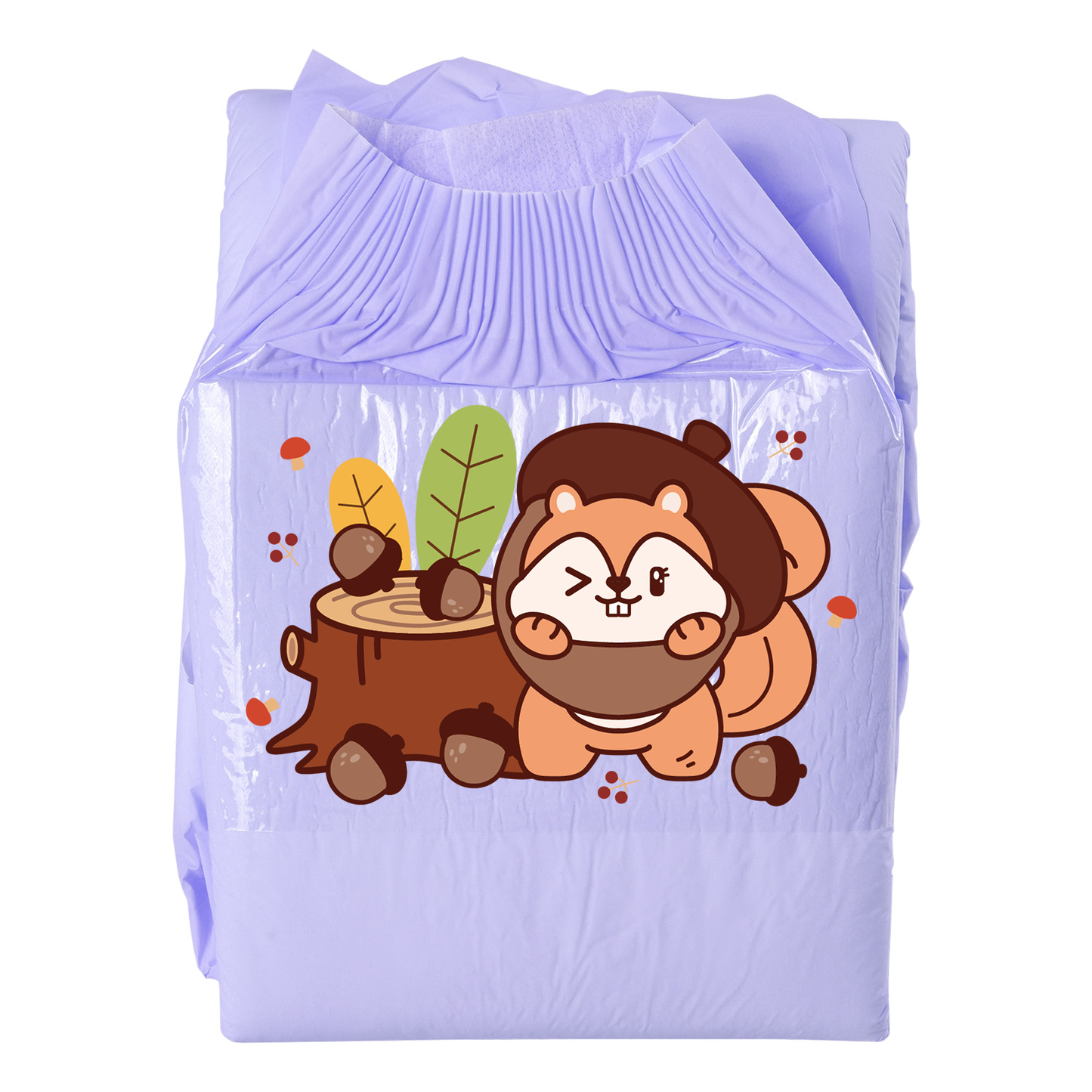 Winking Squirrel-Adult Diaper-3pcs