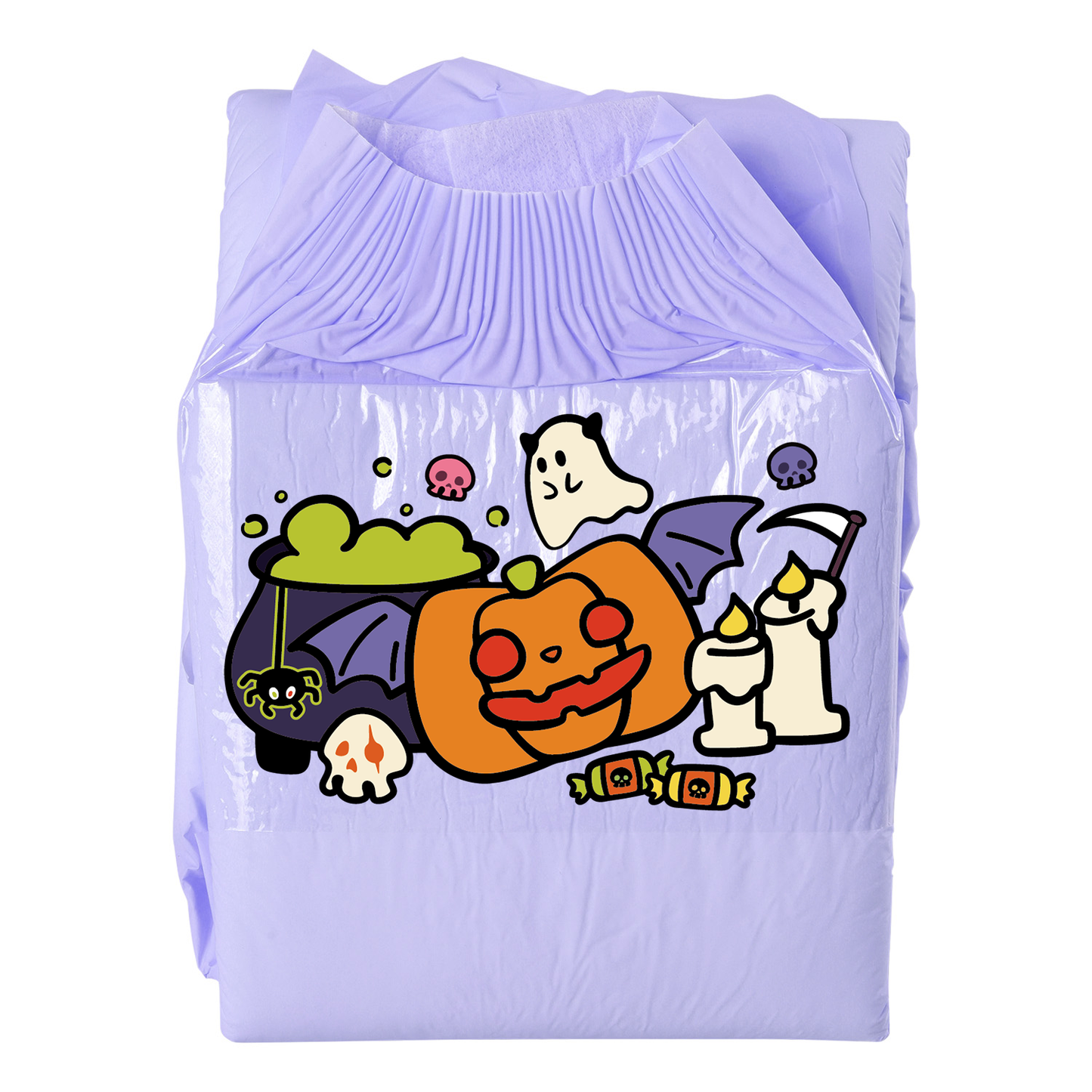 Halloween Pumpkin-Adult Diaper-3pcs