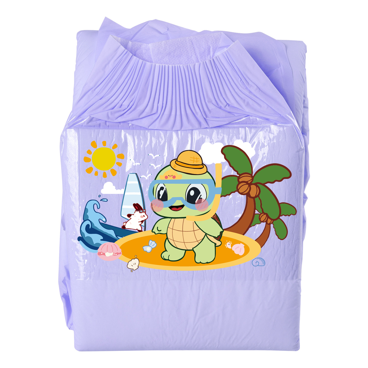 Turtle Diving-Adult Diaper-3pcs