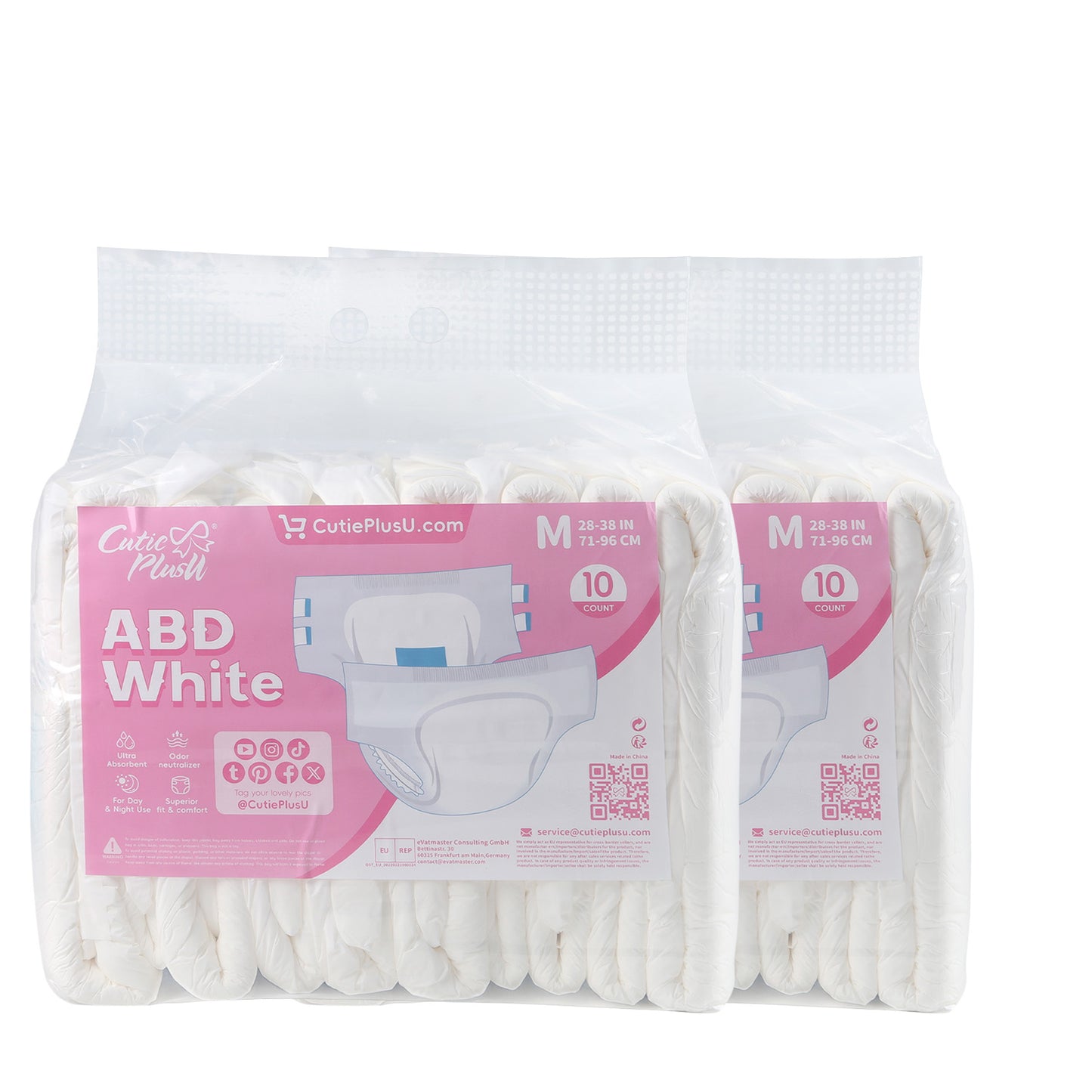 Adult Diaper-ABD White