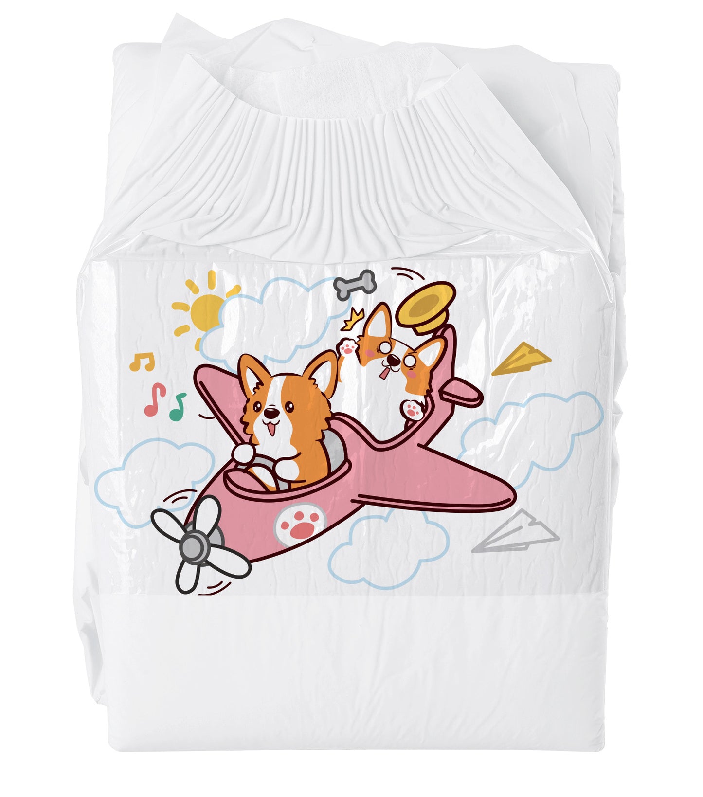 Corgi Driver-Adult Diaper-3 Pcs