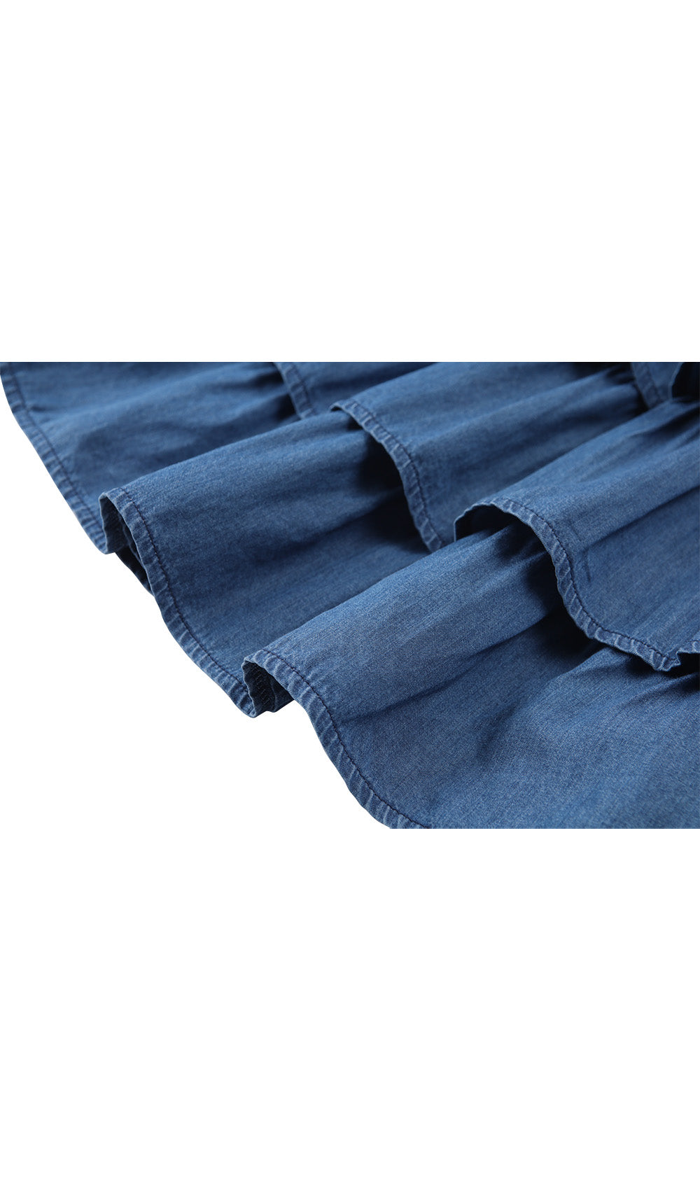 Denim Blue Skirt - Baby Blue