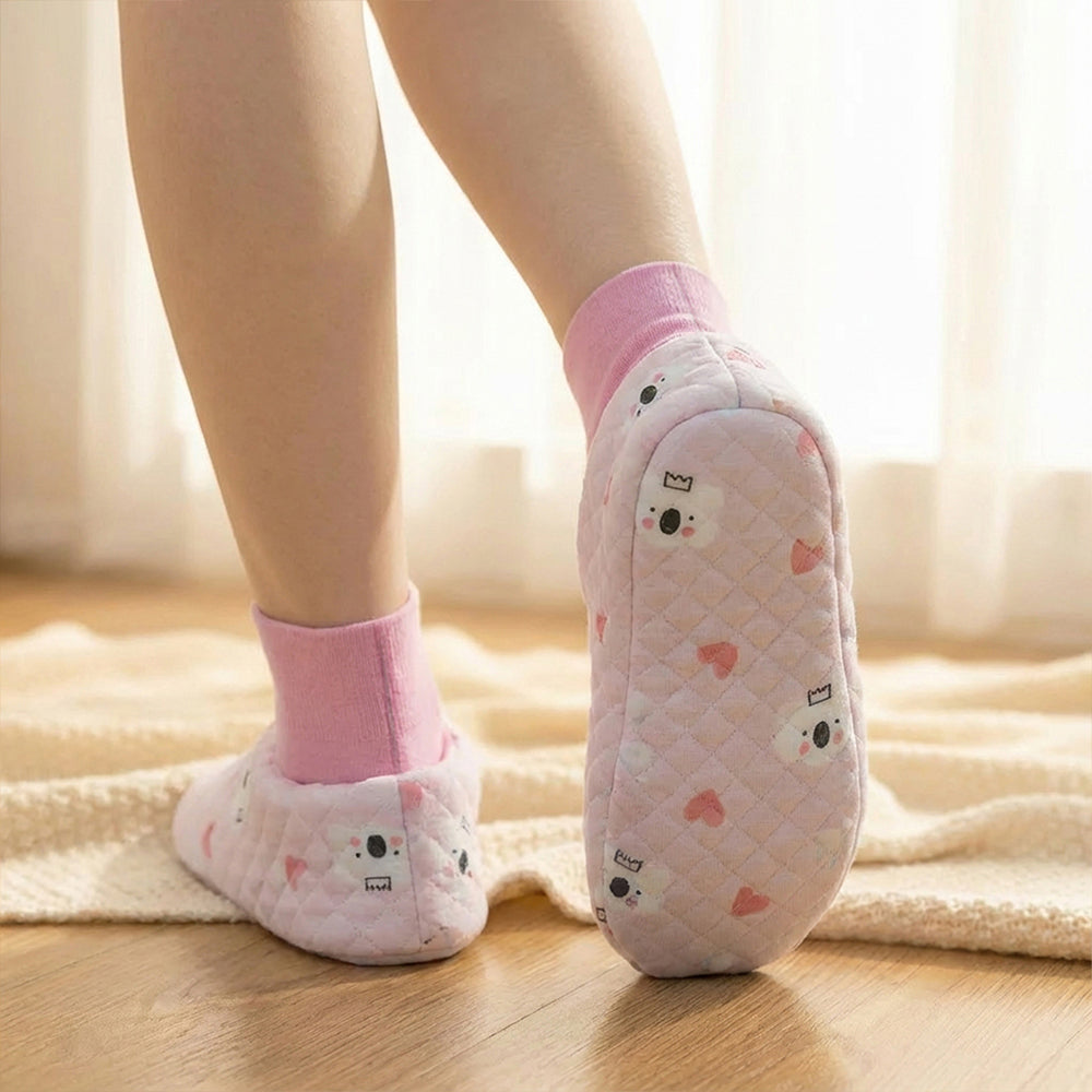Adult Baby walking socks - set 1(Pink & White)