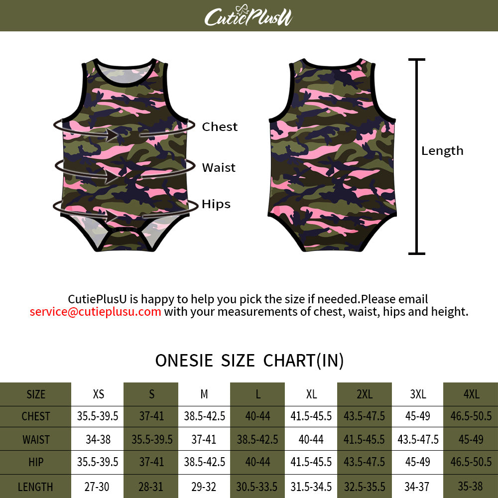 Camo Baby Onesie for Men - pink