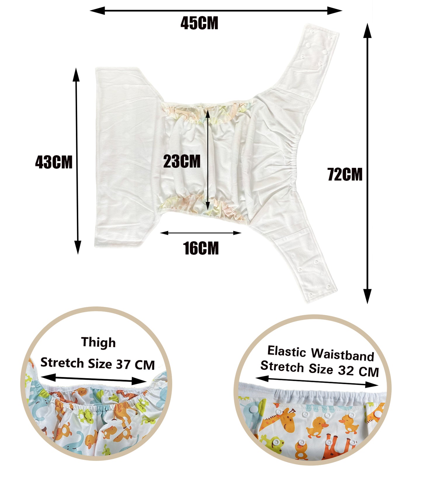 Animal Adult Cloth Diaper