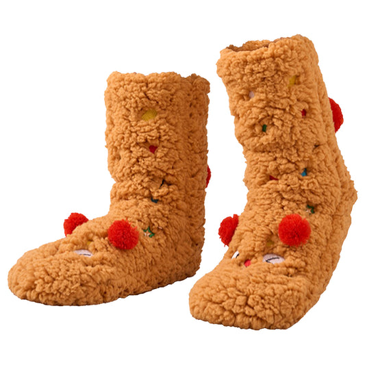 Plush Fuzzy Warm Floor Socks - Brown