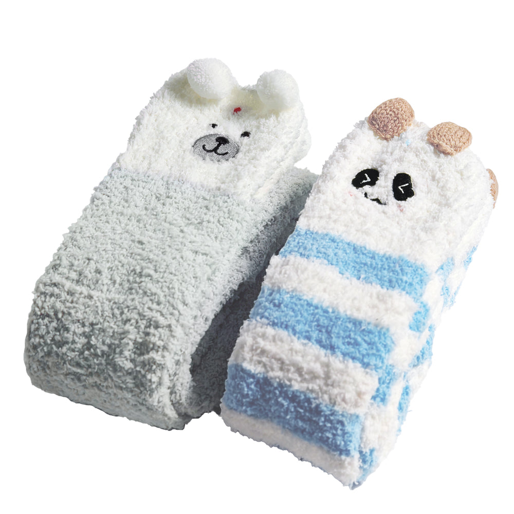 Knee High Long Socks 2 Packs- Bear