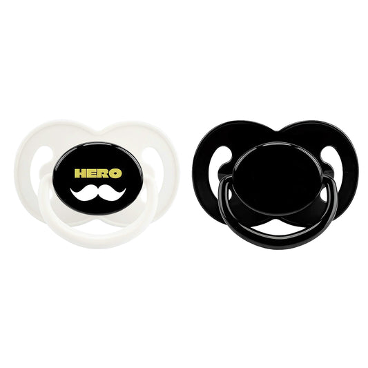 Hero Beard Adult Pacifier -2 Pack -Set C