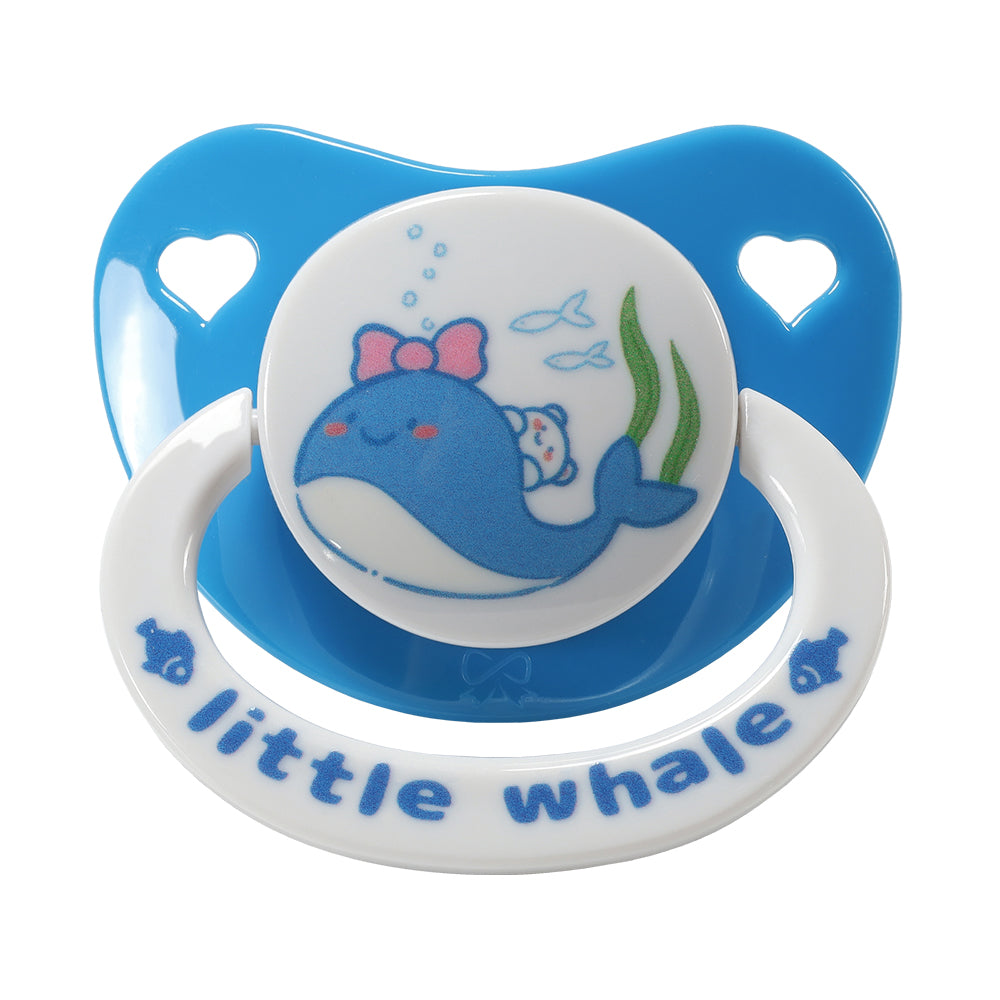Little Whale Pacifier-Blue White