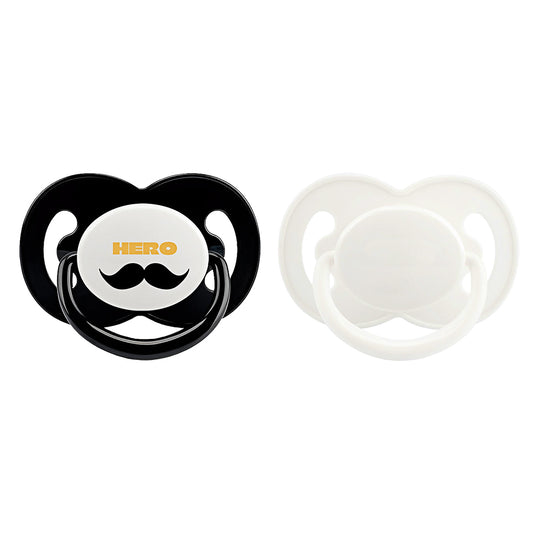 Hero Beard Adult Pacifier -2 Pack -Set B