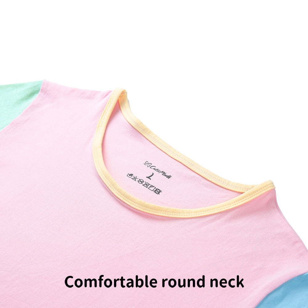 Color-blocked onesie for men-Pink