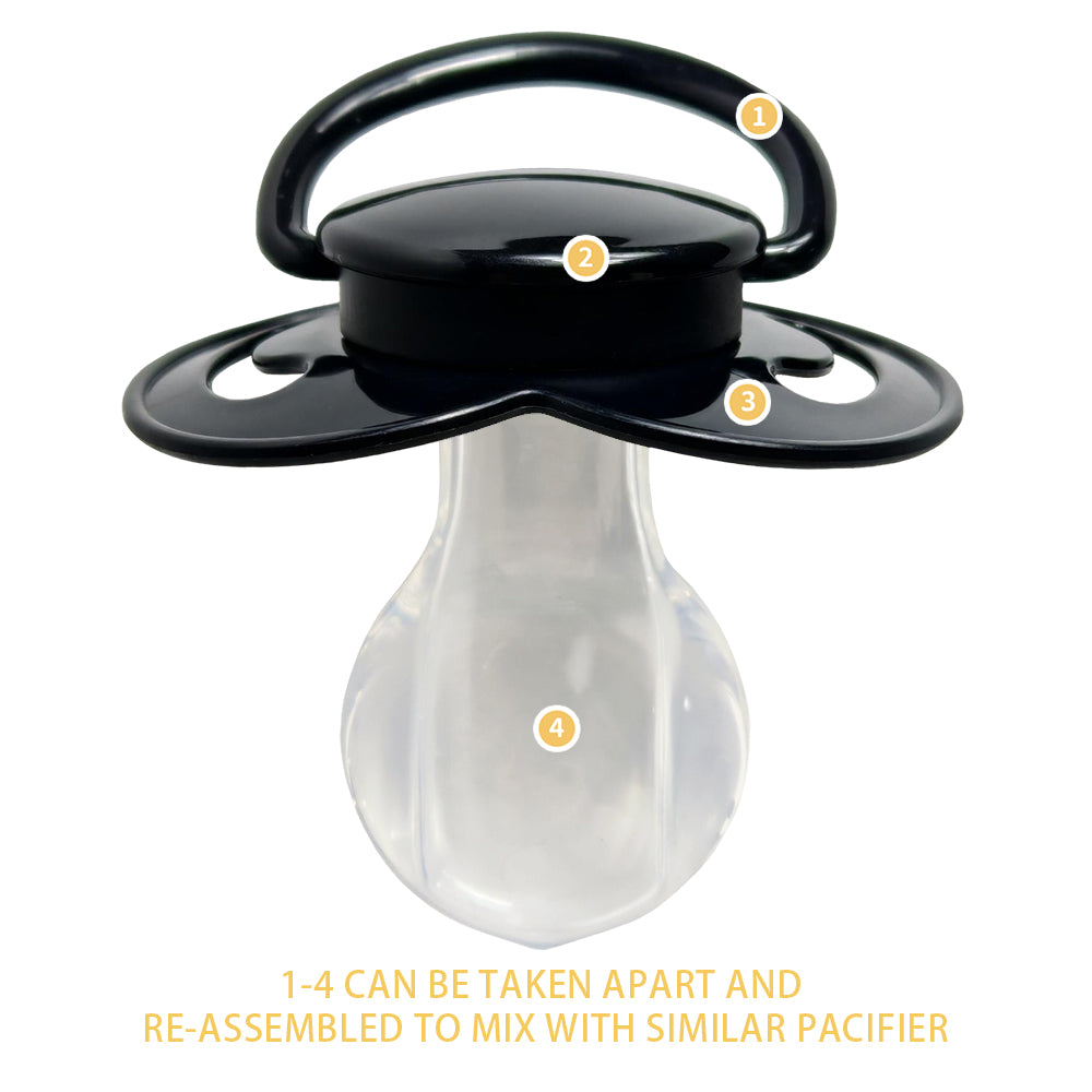 Goatee Pacifiers Hero Beard Adult Pacifier -2 Pack -Set C – CutiePlusU