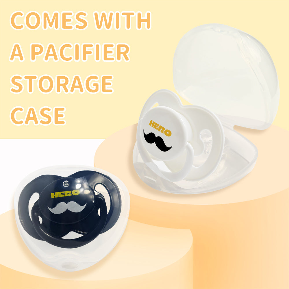 Hero Beard Adult Pacifier -2 Pack -Set A