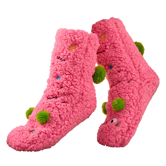 Plush Fuzzy Warm Floor Socks - Pink