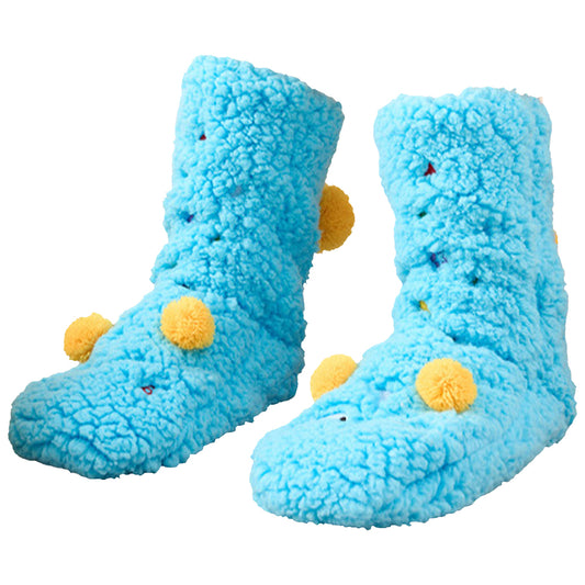 Plush Fuzzy Warm Floor Socks - Blue