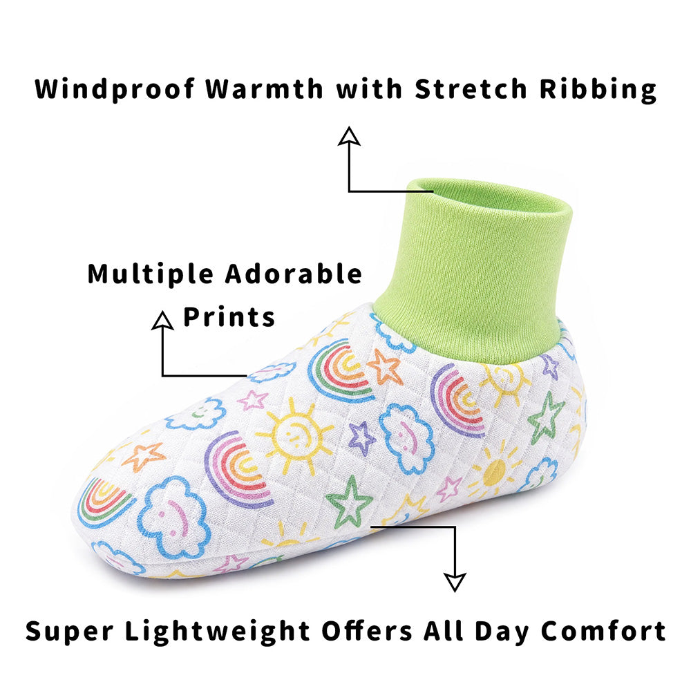Adult Baby walking socks - set 4（Blue & Green)