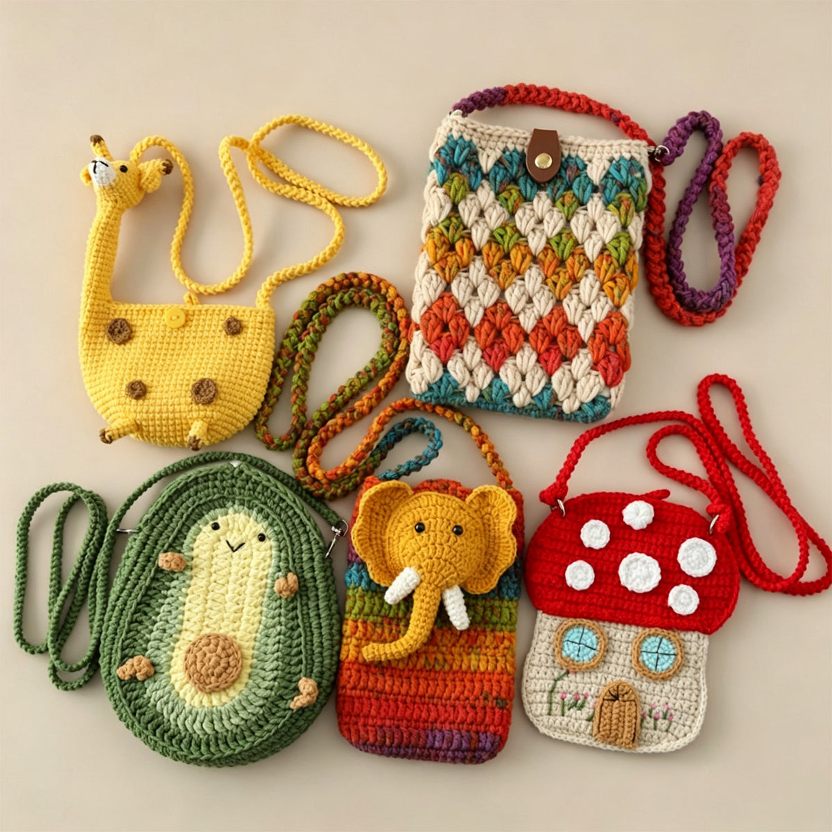 Knitted bag - Avocado