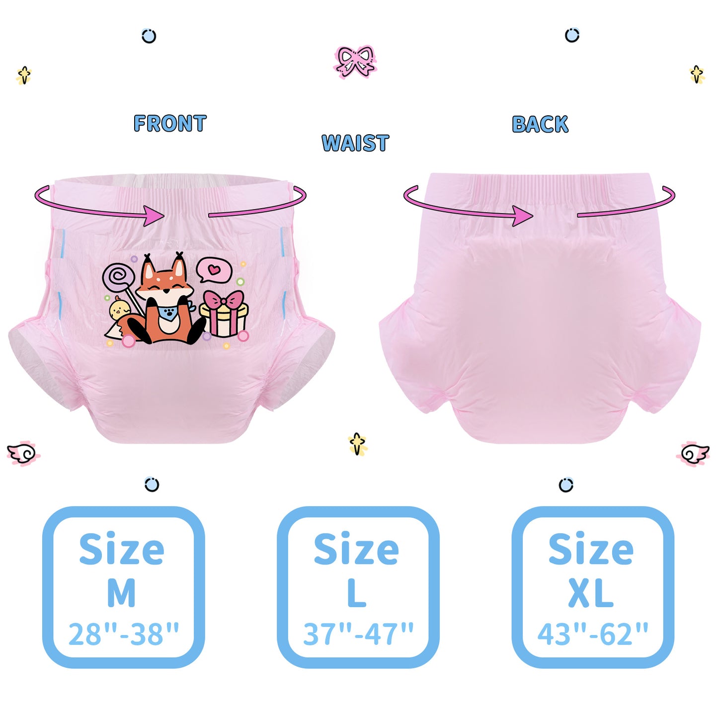 Baby Fox - Adult diaper - 3pcs