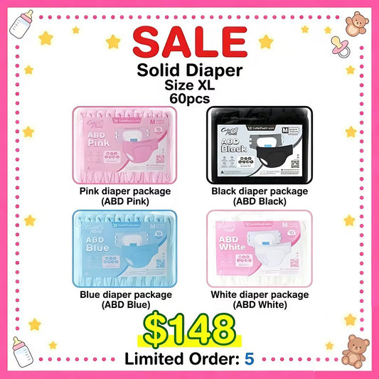 Sale:$148 6packs solid diaper(size XL)(Only US Customers)