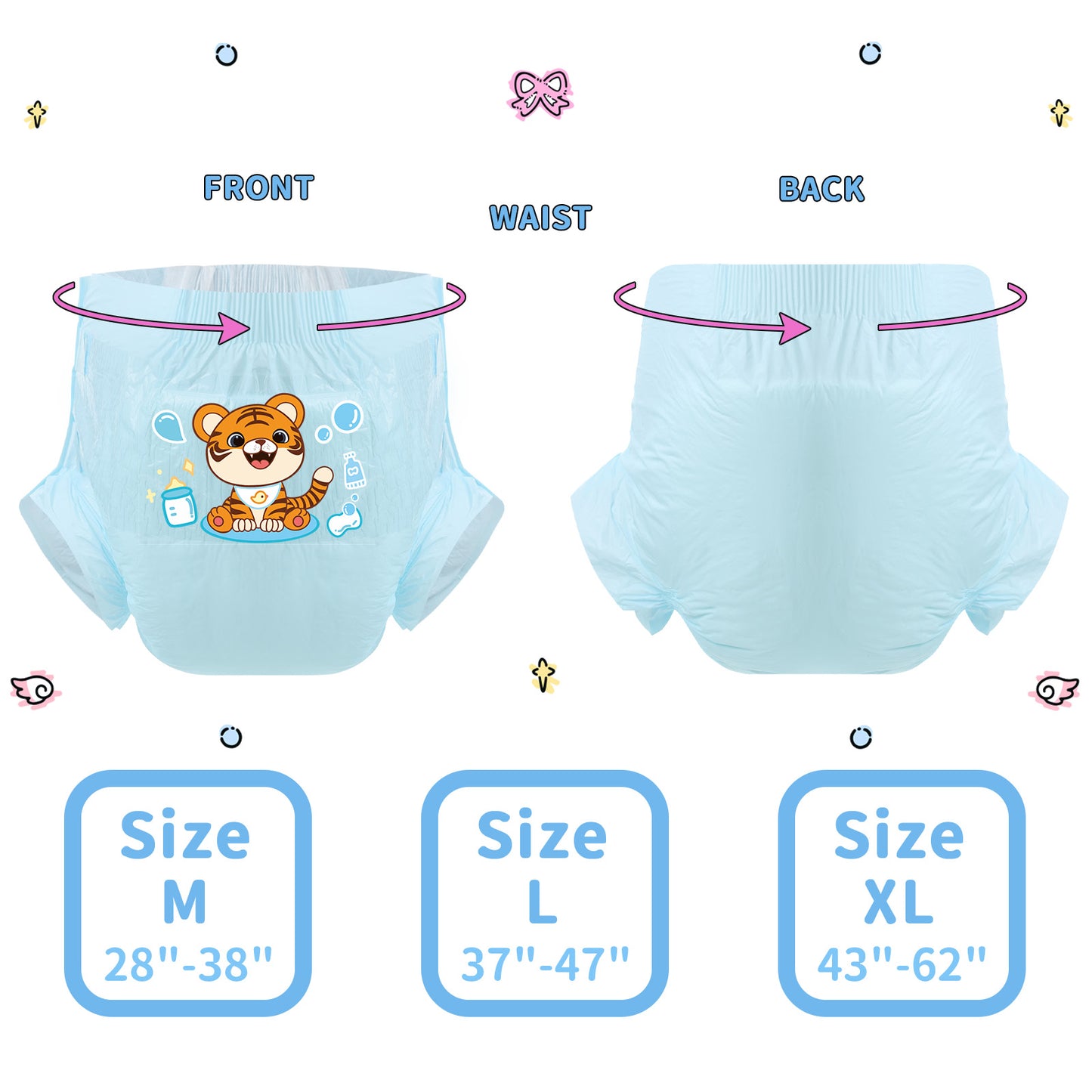 Baby Tiger-Adult Diaper-3pcs