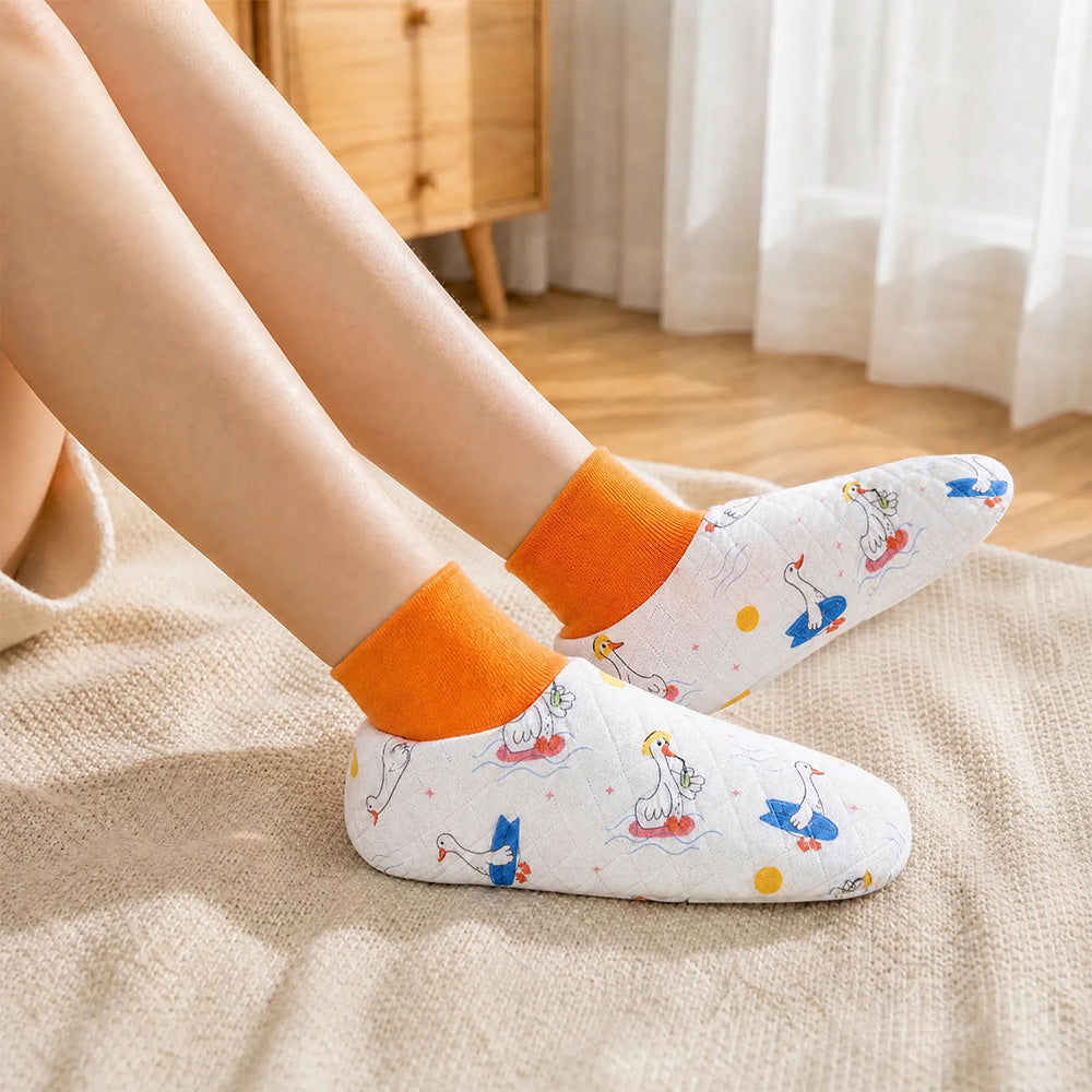 Adult Baby walking socks - Orange