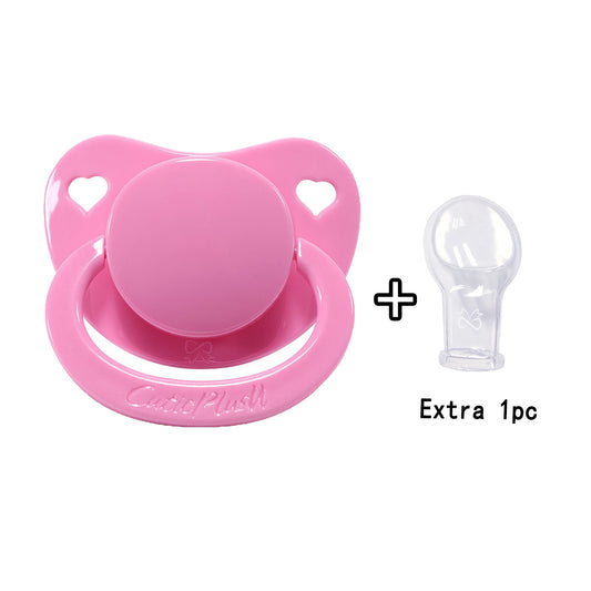 1pc Adult Pacifier Pink + 1 Extra Clear Nipple
