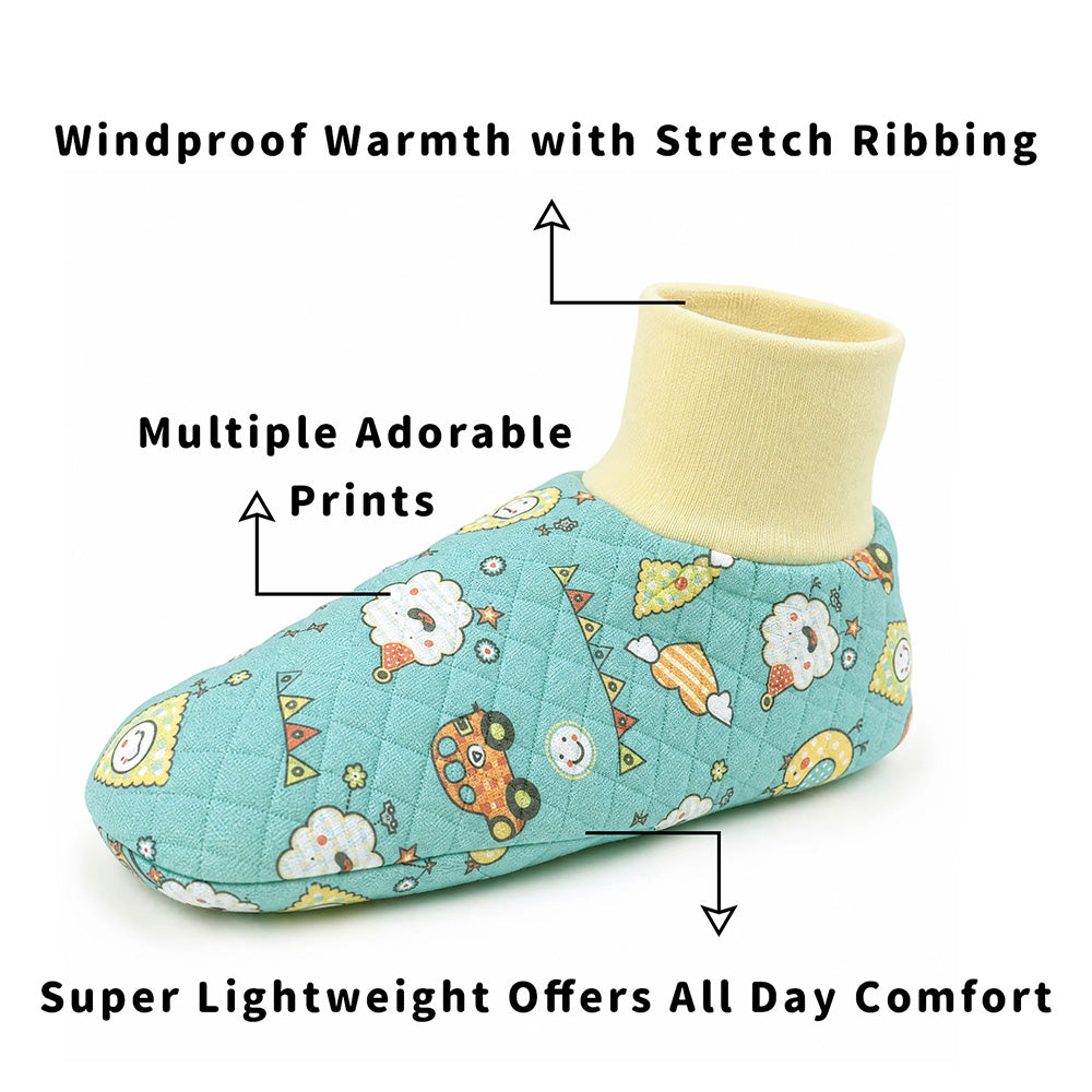 Adult Baby walking socks - set 3（Green & Orange)