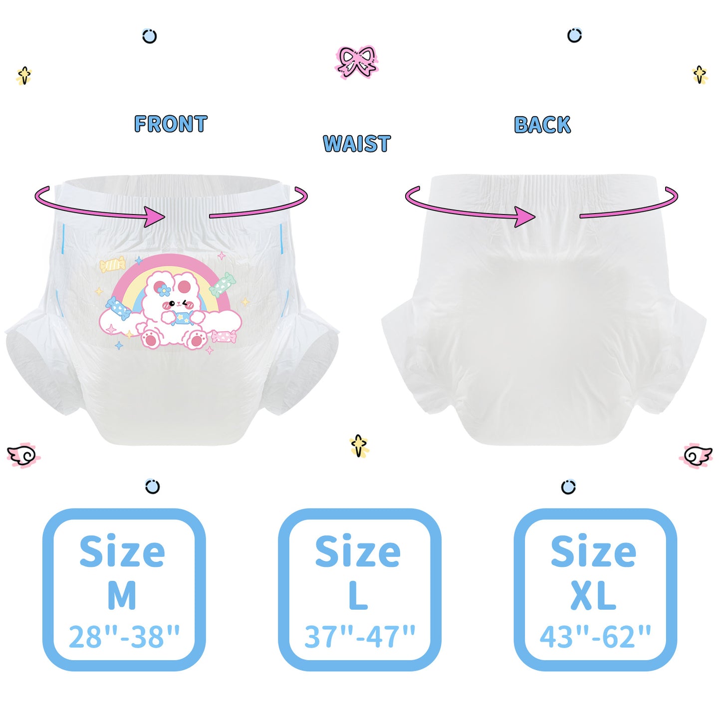Cute Bunny-Adult Diaper-3 Pcs