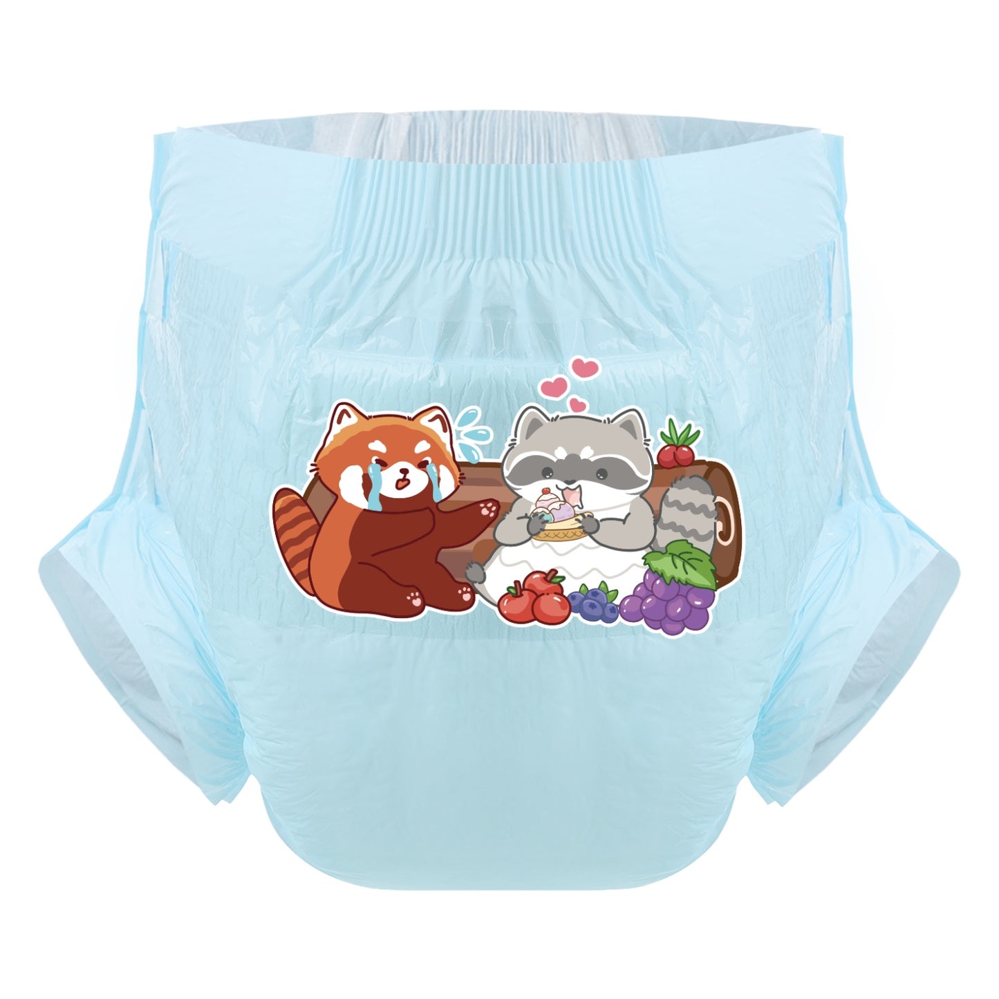 Funny Raccoons-Adult Diaper-3 Pcs