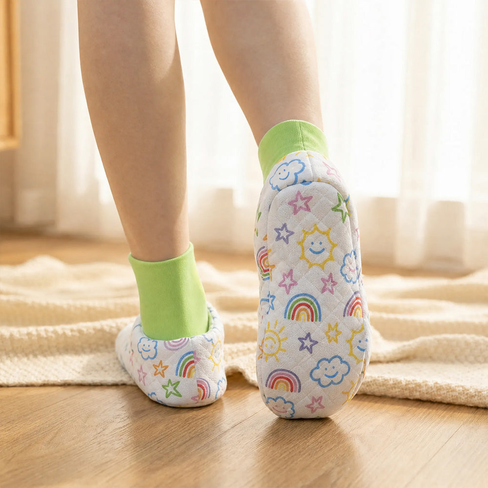 Adult Baby walking socks - set 4（Blue & Green)