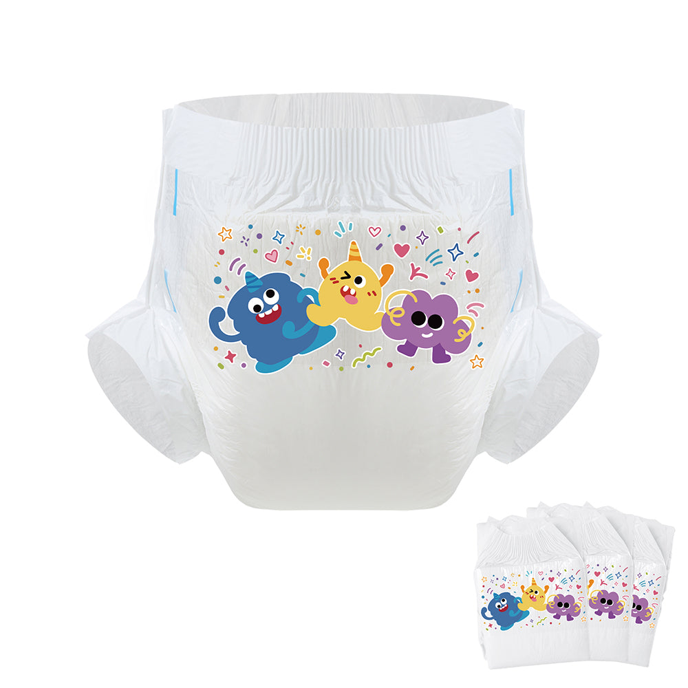 Three Monsters-Adult Diaper-3 Pcs