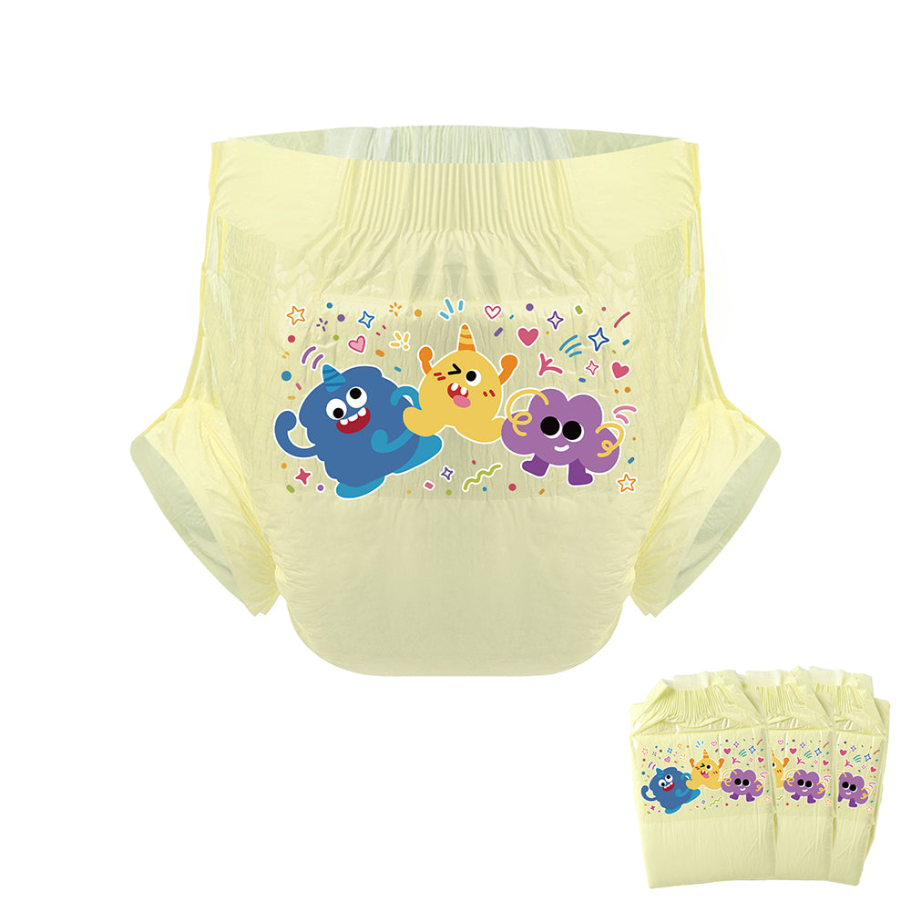 Three Monsters-Adult Diaper-3 Pcs