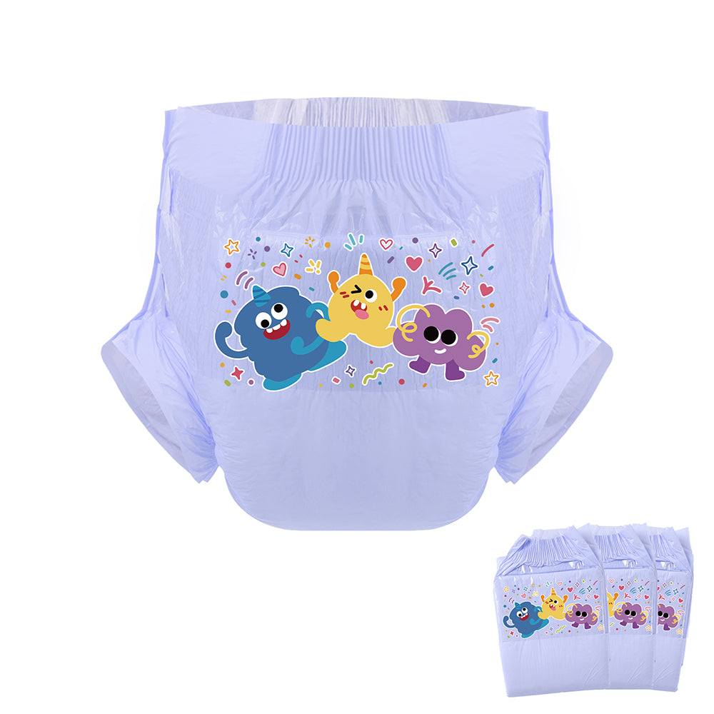 Three Monsters-Adult Diaper-3 Pcs