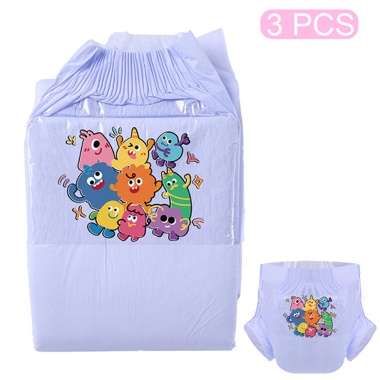 Monster Family-Adult Diaper-3 Pcs