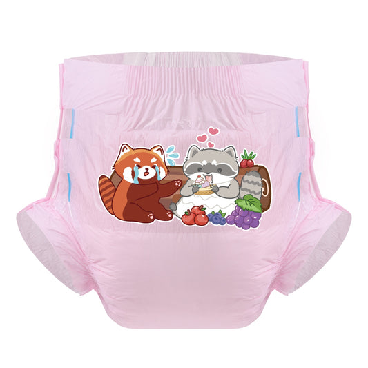 Funny Raccoons-Adult Diaper-3 Pcs