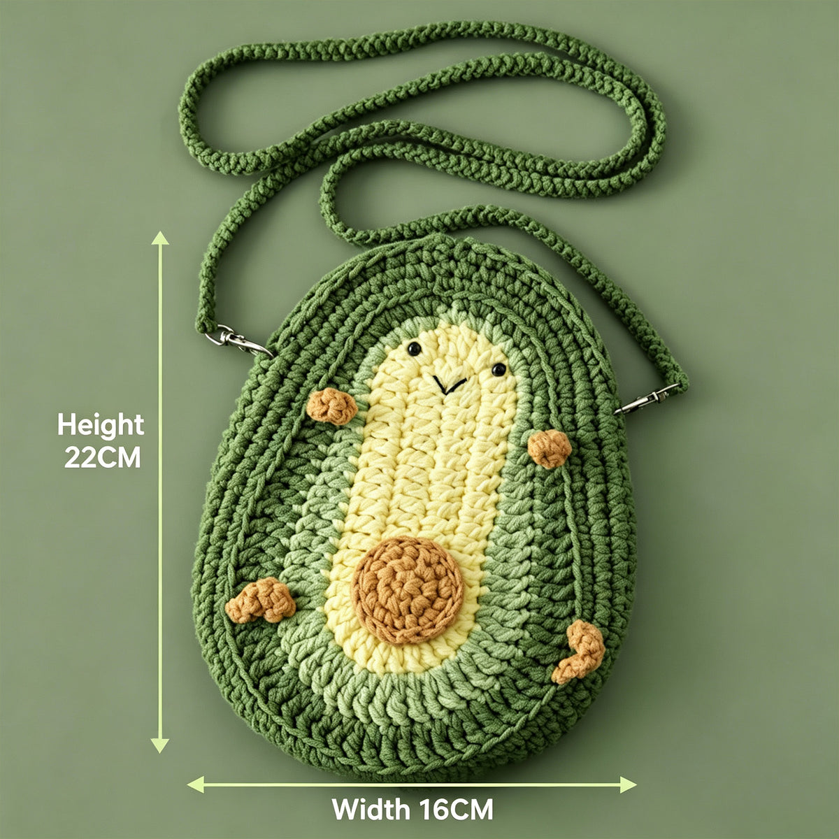Knitted bag - Avocado