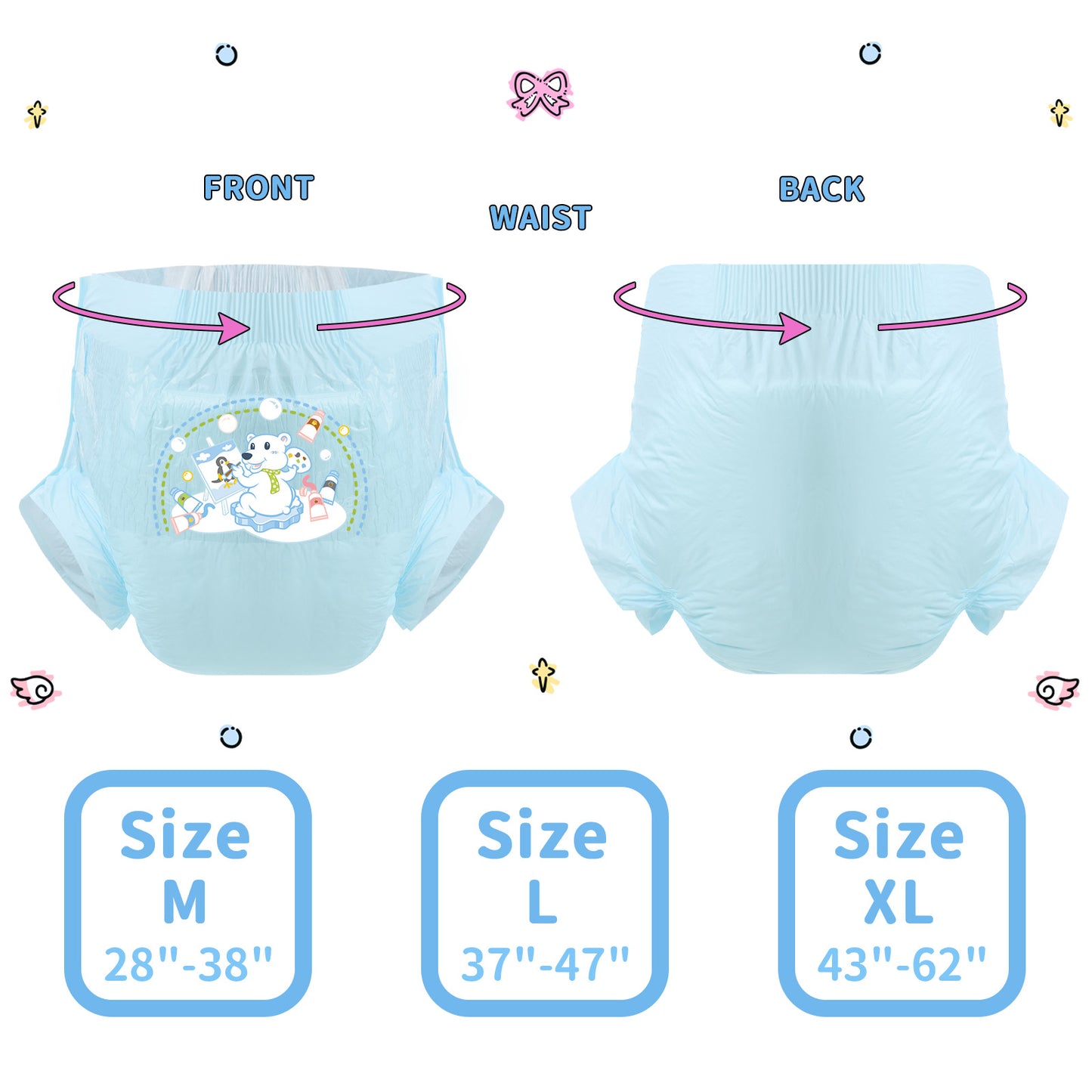 Corgi Driver-Adult Diaper-3 Pcs