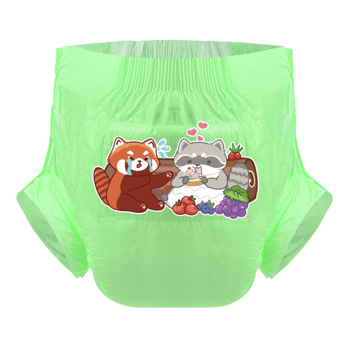 Funny Raccoons-Adult Diaper-3 Pcs