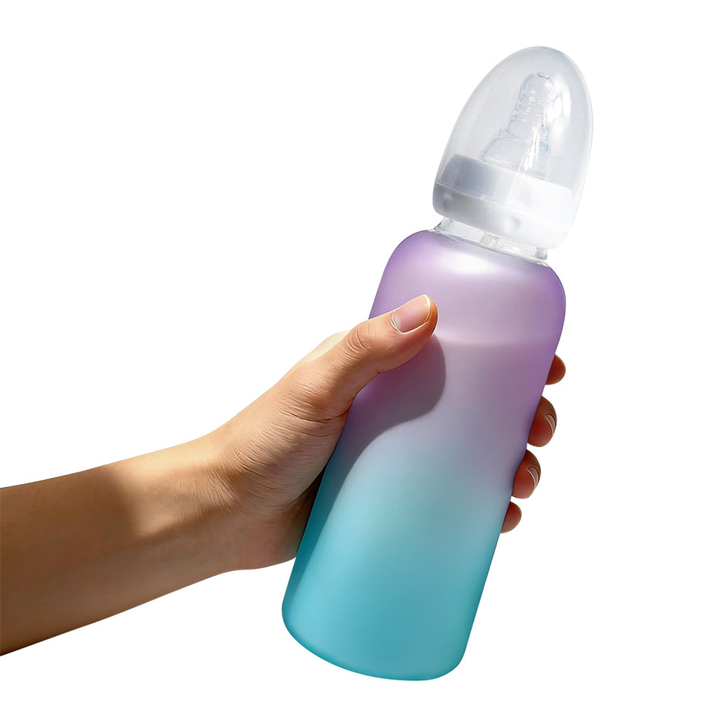 Adult Baby Bottle - Blue Purple