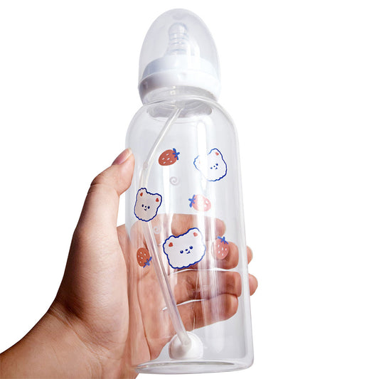 Adult Baby Bottle - Strawberry Bear