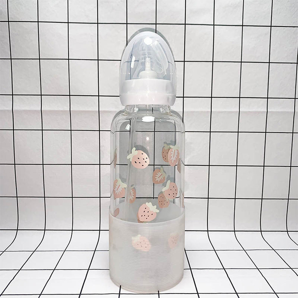 Adult Baby Bottle - Strawberry Garden