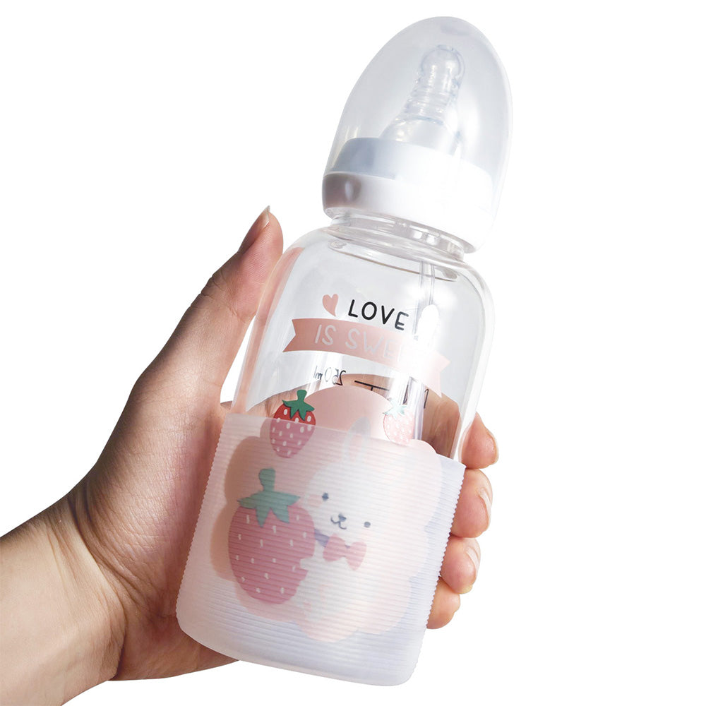 Adult Baby Bottle - Rabbit Holding Strawberry