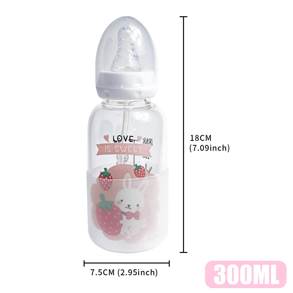 Adult Baby Bottle - Rabbit Holding Strawberry