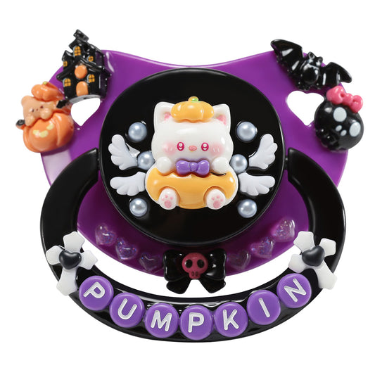 Pumpkin Kitty Pacifier