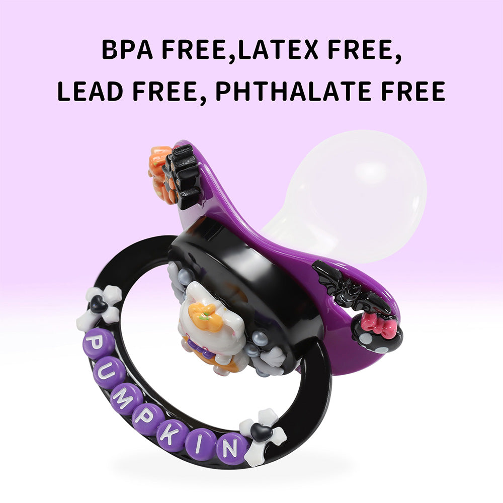 Pumpkin Kitty Pacifier