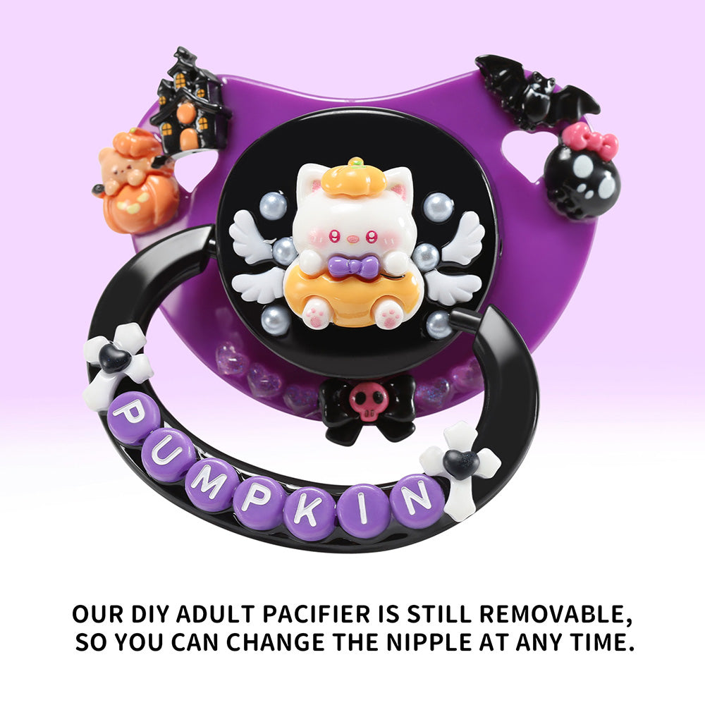 Pumpkin Kitty Pacifier